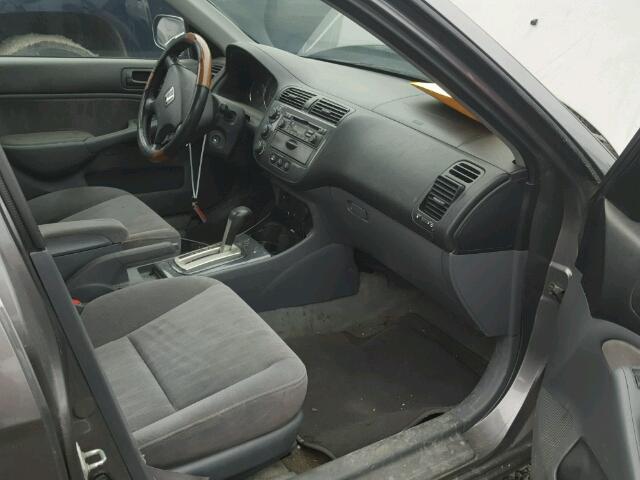 2HGES16874H908547 - 2004 HONDA CIVIC SI GRAY photo 5