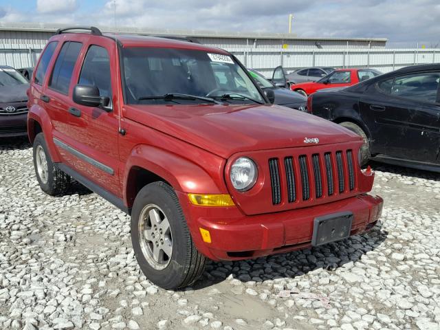 1J4GL38K95W645225 - 2005 JEEP LIBERTY RE RED photo 1