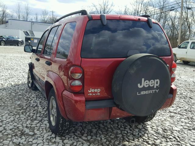 1J4GL38K95W645225 - 2005 JEEP LIBERTY RE RED photo 3