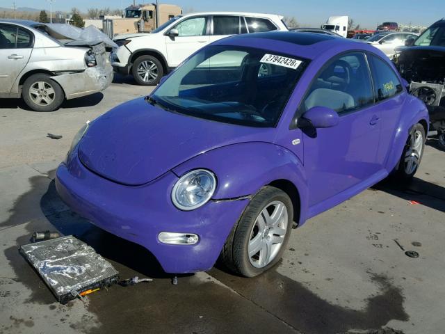 3VWCB21C32M412695 - 2002 VOLKSWAGEN NEW BEETLE 紫色 照片 2