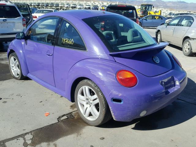 3VWCB21C32M412695 - 2002 VOLKSWAGEN NEW BEETLE PURPLE photo 3