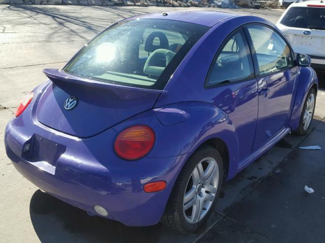 3VWCB21C32M412695 - 2002 VOLKSWAGEN NEW BEETLE PURPLE photo 4