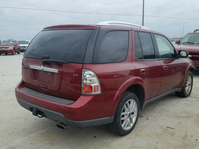 5S3ET13S772804787 - 2007 SAAB 9-7X 4.2I MAROON photo 4