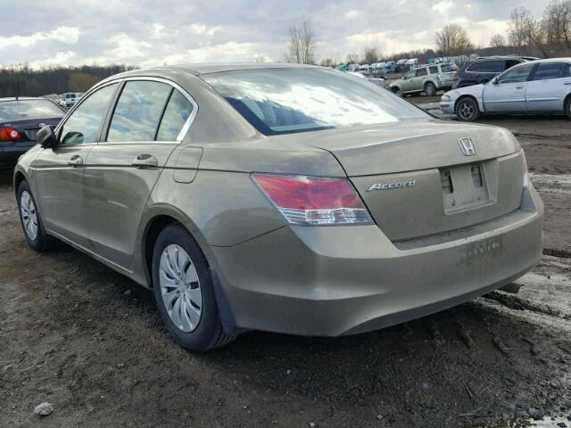 1HGCP26378A055283 - 2008 HONDA ACCORD LX GOLD photo 3