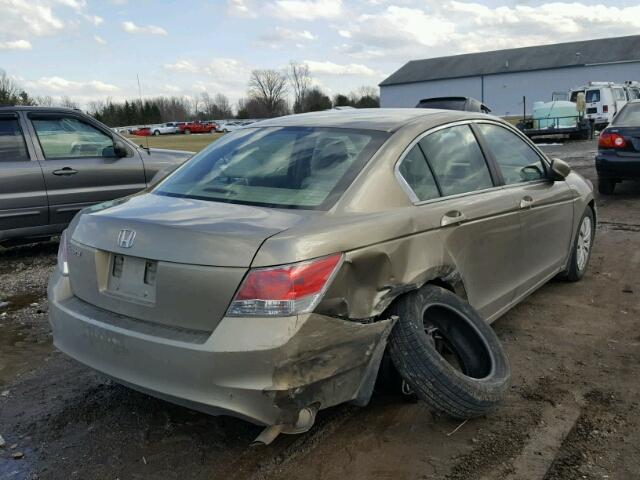 1HGCP26378A055283 - 2008 HONDA ACCORD LX GOLD photo 4