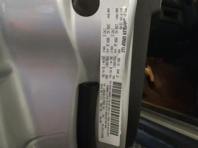 1J4RG4GK1AC127920 - 2010 JEEP COMMANDER SILVER photo 10