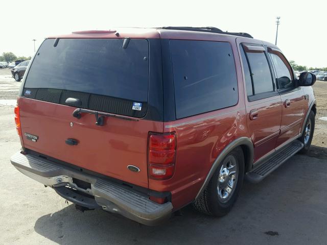 1FMRU17L5YLA78958 - 2000 FORD EXPEDITION RED photo 4
