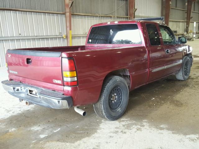 2GTEC19VX41233167 - 2004 GMC NEW SIERRA RED photo 4