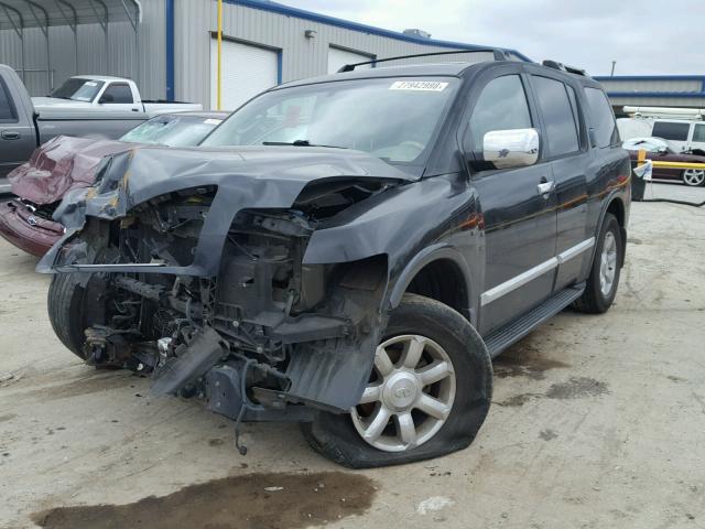 5N3AA08A84N805898 - 2004 INFINITI QX56 BLACK photo 2