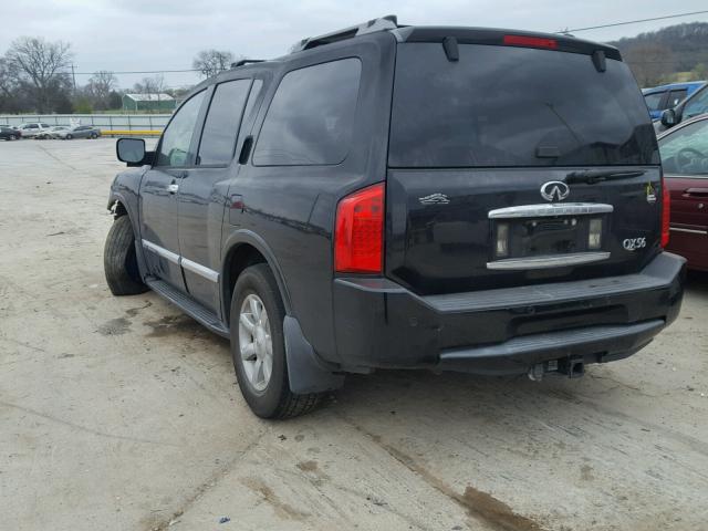 5N3AA08A84N805898 - 2004 INFINITI QX56 BLACK photo 3