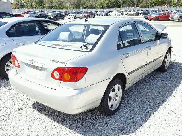 1NXBR32E33Z011057 - 2003 TOYOTA COROLLA CE GRAY photo 4