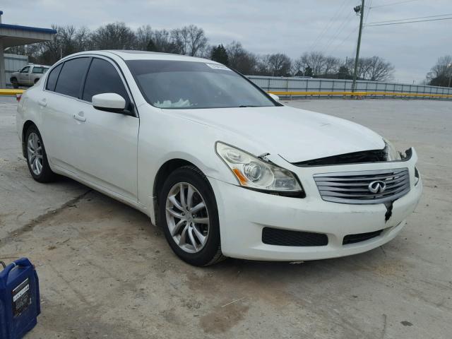 JNKCV61E39M310594 - 2009 INFINITI G37 BASE WHITE photo 1