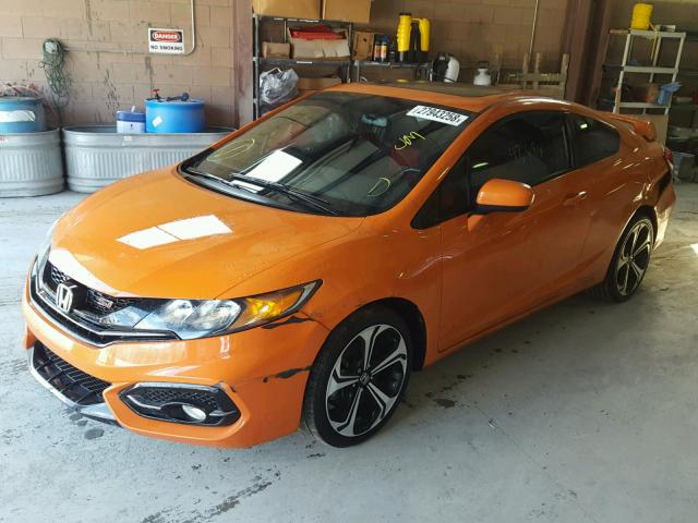 2HGFG4A52FH704116 - 2015 HONDA CIVIC SI ORANGE photo 2