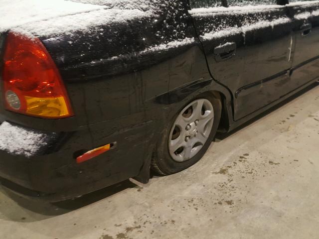 KMHCG45C84U560166 - 2004 HYUNDAI ACCENT GL BLACK photo 9