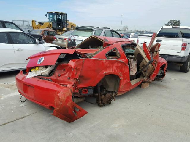 1ZVFT82H075317922 - 2007 FORD MUSTANG GT RED photo 4