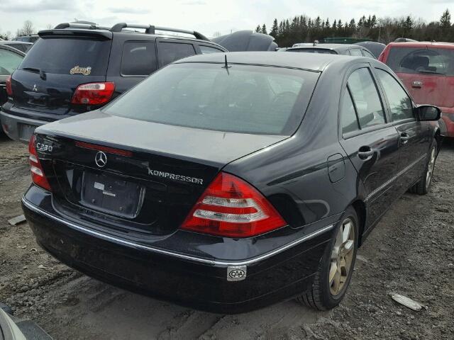 WDBRF40JX5F707292 - 2005 MERCEDES-BENZ C 230K SPO BLACK photo 4