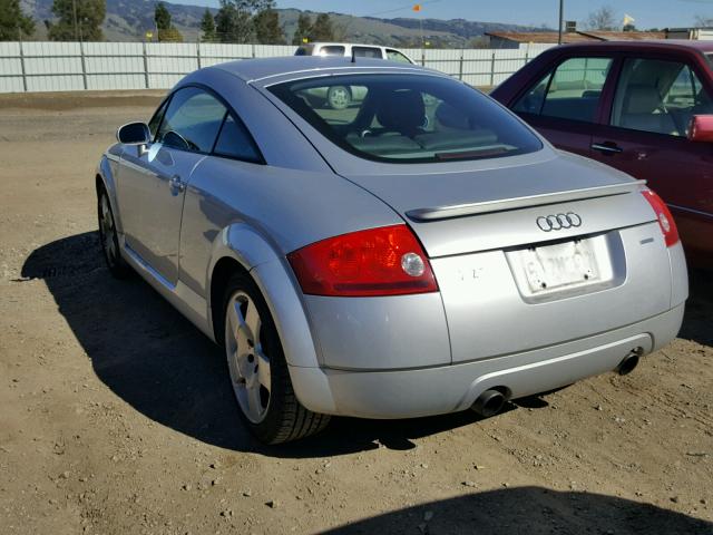 TRUWT28N711028666 - 2001 AUDI TT QUATTRO SILVER photo 3