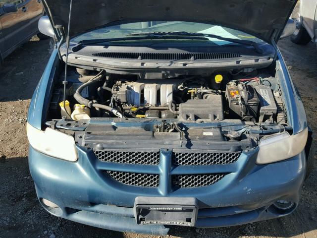 1B4GT44LXYB639033 - 2000 DODGE GRAND CARA GREEN photo 7