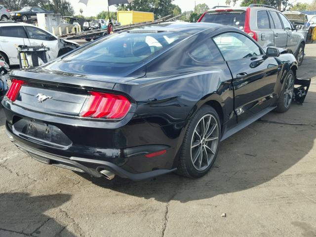 1FA6P8TH6J5109899 - 2018 FORD MUSTANG BLACK photo 4