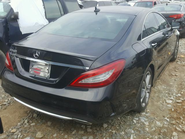 WDDLJ6FB6FA140973 - 2015 MERCEDES-BENZ CLS 400 BLACK photo 4