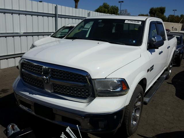 1C6RR6VTXES148713 - 2014 RAM 1500 LARAM WHITE photo 2