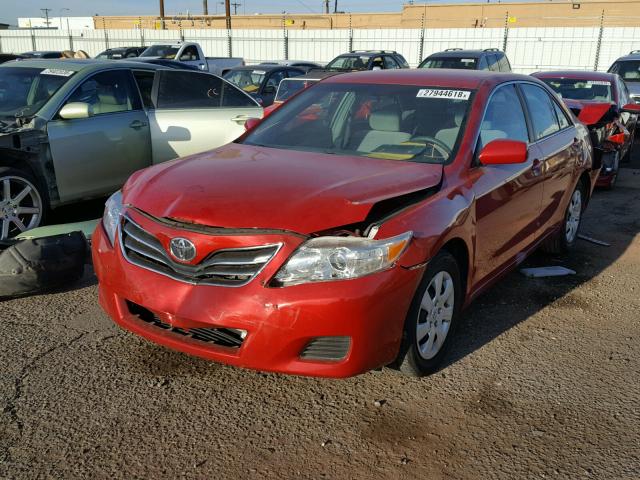 4T4BF3EK3BR163371 - 2011 TOYOTA CAMRY BASE RED photo 2