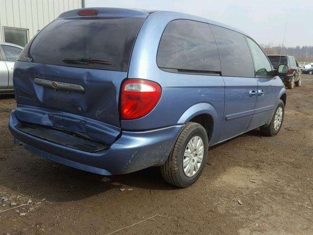 2A4GP44R97R244878 - 2007 CHRYSLER TOWN & COU BLUE photo 4