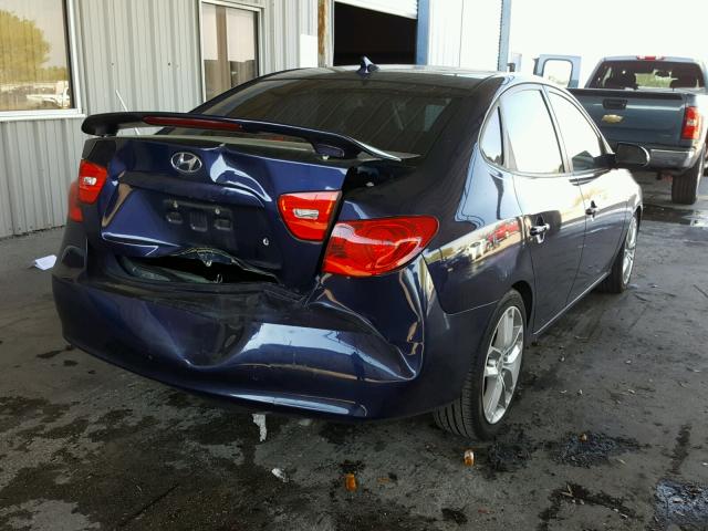 KMHDU46D19U729567 - 2009 HYUNDAI ELANTRA GL BLUE photo 4