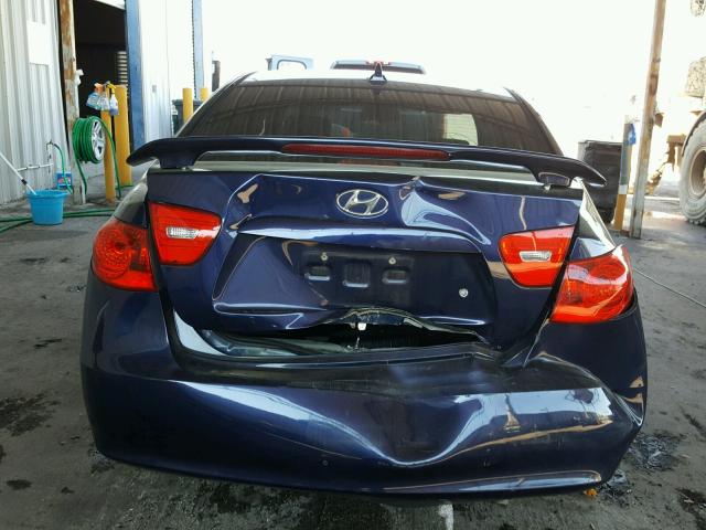 KMHDU46D19U729567 - 2009 HYUNDAI ELANTRA GL BLUE photo 9