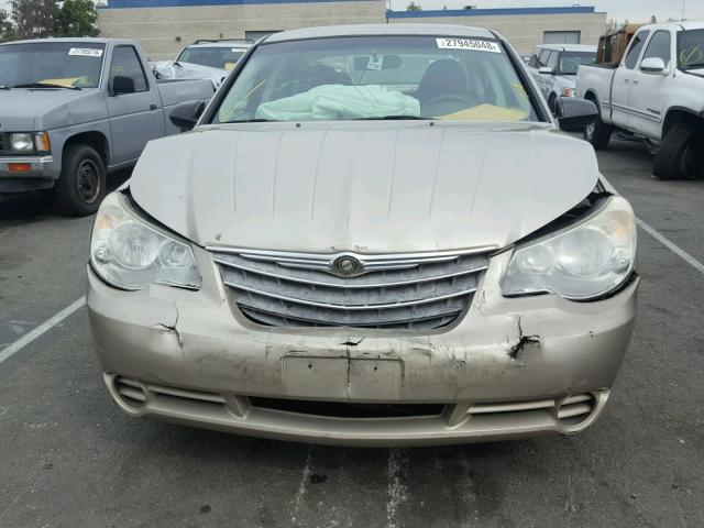 1C3LC46B09N517209 - 2009 CHRYSLER SEBRING LX GOLD photo 9