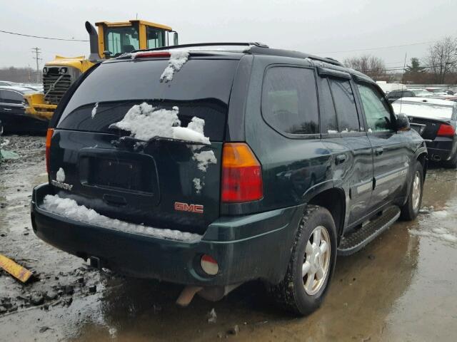 1GKDT13S442193912 - 2004 GMC ENVOY GREEN photo 4