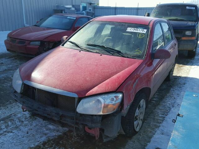 KNAFE161385515636 - 2008 KIA SPECTRA5 5 RED photo 2