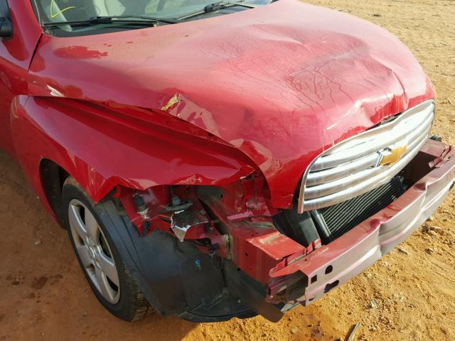 3GNCA13B99S591536 - 2009 CHEVROLET HHR LS RED photo 9