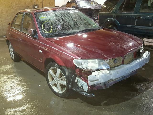 JM1BJ226931157009 - 2003 MAZDA PROTEGE DX MAROON photo 1