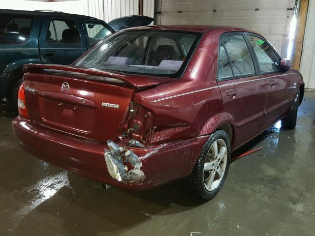 JM1BJ226931157009 - 2003 MAZDA PROTEGE DX MAROON photo 4