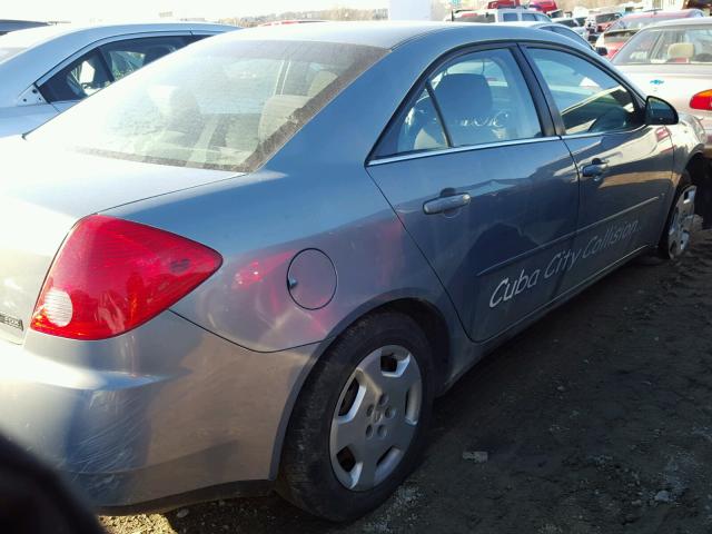 1G2ZF57B084112736 - 2008 PONTIAC G6 VALUE L BLUE photo 4