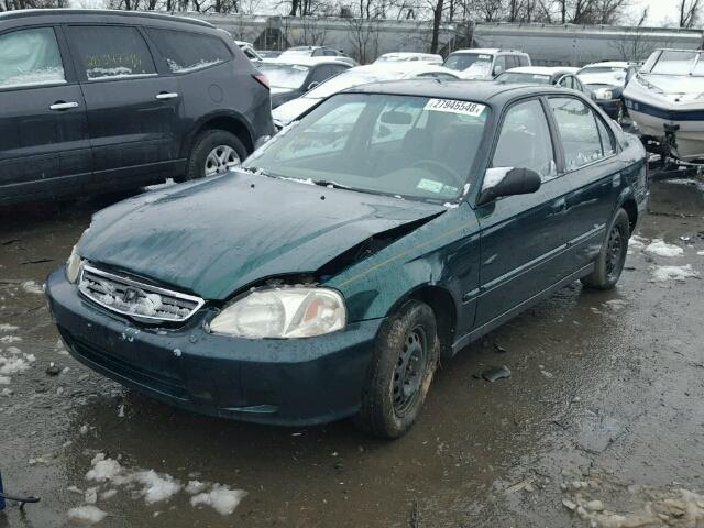 2HGEJ6619YH552191 - 2000 HONDA CIVIC BASE 绿色 照片 2