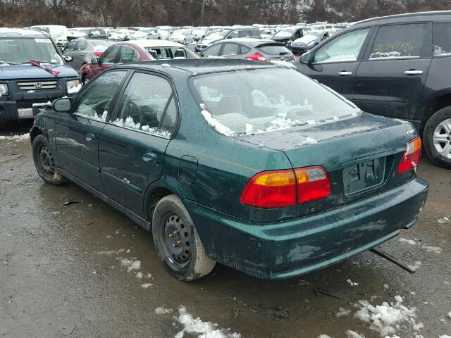 2HGEJ6619YH552191 - 2000 HONDA CIVIC BASE 绿色 照片 3