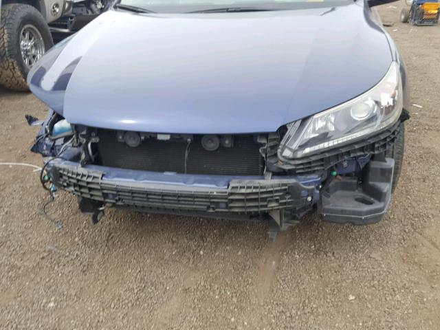 1HGCR2F36EA042806 - 2014 HONDA ACCORD LX BLUE photo 9