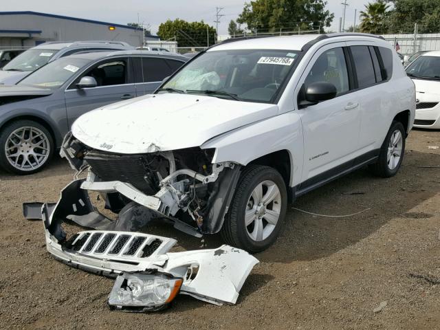 1C4NJCEB0DD190895 - 2013 JEEP COMPASS LA WHITE photo 2