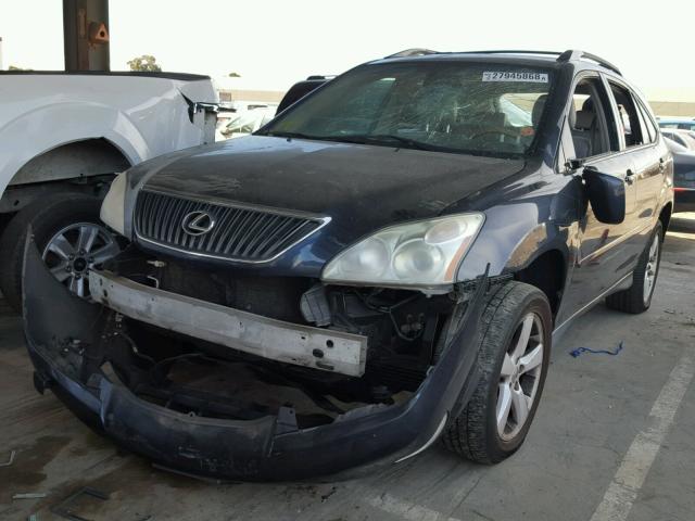 2T2HA31U85C046574 - 2005 LEXUS RX 330 BLUE photo 2