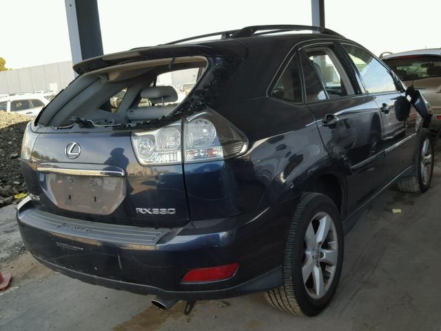 2T2HA31U85C046574 - 2005 LEXUS RX 330 BLUE photo 4