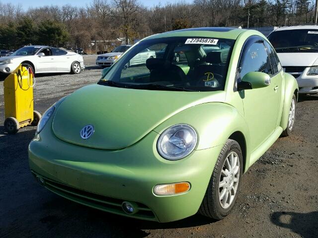 3VWCK31CX5M415748 - 2005 VOLKSWAGEN NEW BEETLE GREEN photo 2