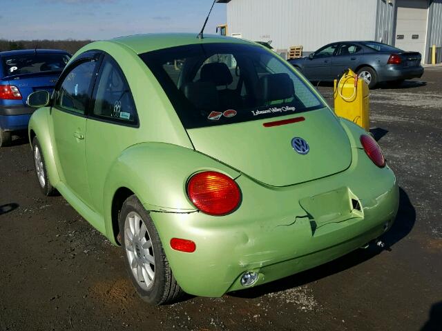 3VWCK31CX5M415748 - 2005 VOLKSWAGEN NEW BEETLE GREEN photo 3