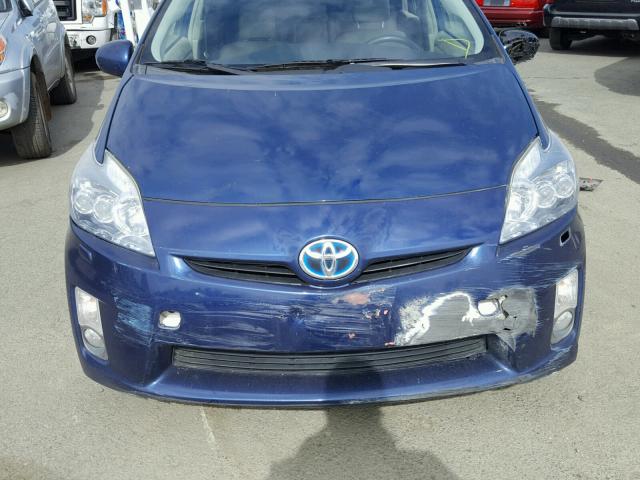 JTDKN3DU1A0015360 - 2010 TOYOTA PRIUS BLUE photo 10