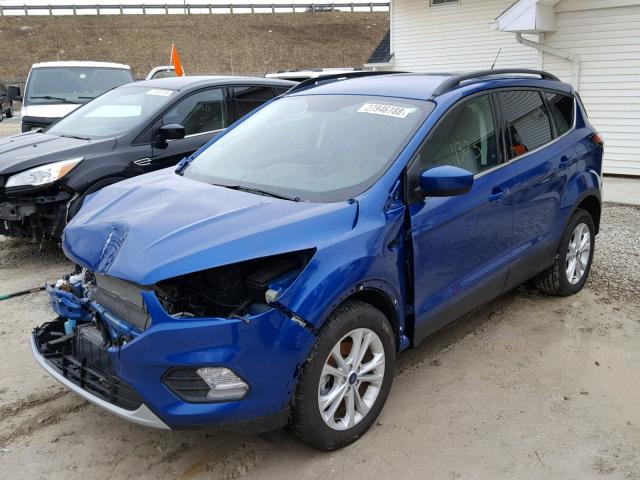 1FMCU0GD0HUD37200 - 2017 FORD ESCAPE SE BLUE photo 2