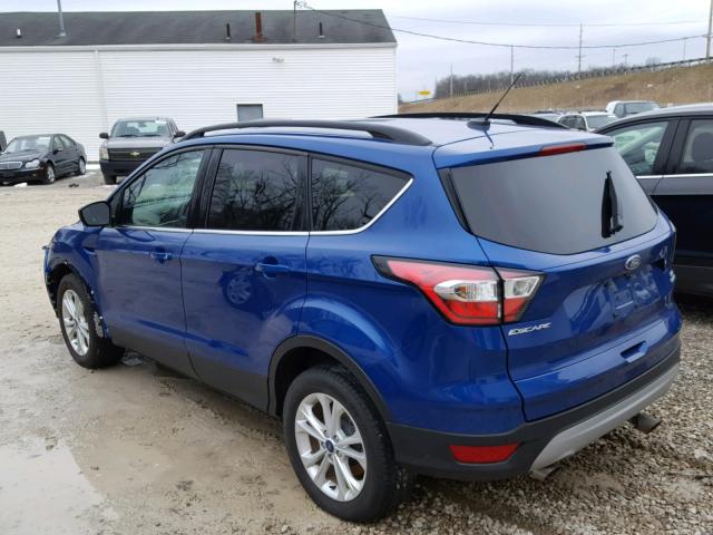 1FMCU0GD0HUD37200 - 2017 FORD ESCAPE SE BLUE photo 3