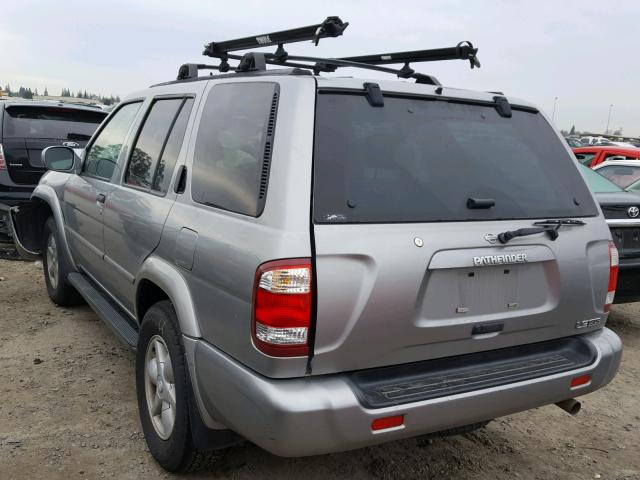 JN8DR09Y61W608768 - 2001 NISSAN PATHFINDER SILVER photo 3