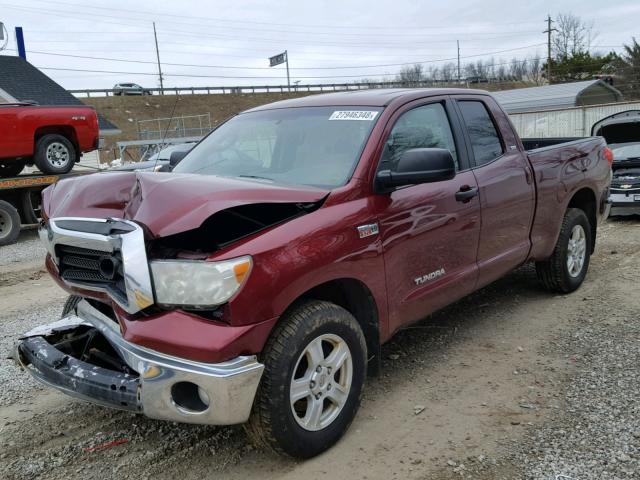 5TBBV54198S522508 - 2008 TOYOTA TUNDRA DOU RED photo 2