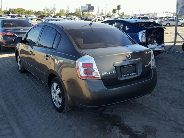 3N1AB61E47L718761 - 2007 NISSAN SENTRA 2.0 GRAY photo 3